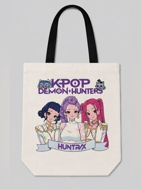 KPOP Demon Hunters Huntrix Canvas Tote Bag